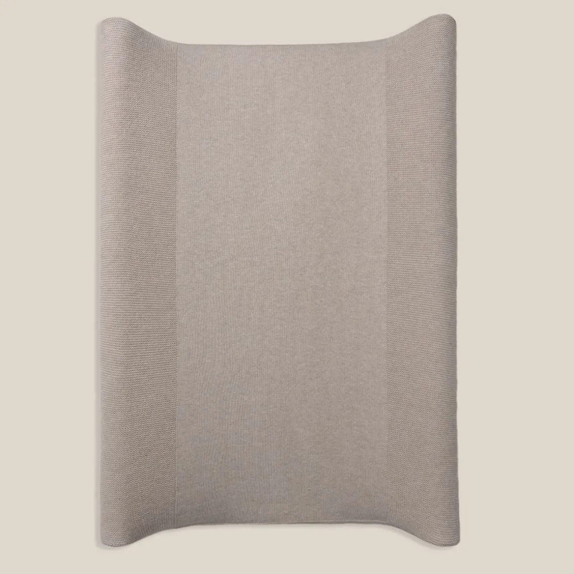 GEBREIDE AANKLEEDKUSSENHOES 50 X 70 CM | BEIGE