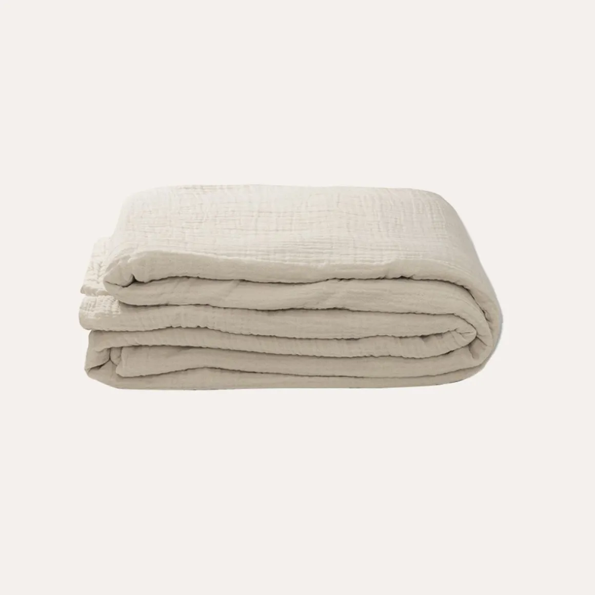 GORDIJN VOOR BEDHUISJE u00abMAISONu00bb | 80 X 160 CM | MOUSSELINE KATOEN | BEIGE
