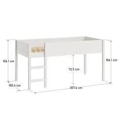 HALFHOOGSLAPER 200X90 u00abARBRE IIu00bb | WIT