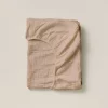 HOESLAKEN 90 X 200 CM | MOUSSELINE KATOEN | OUD ROZE