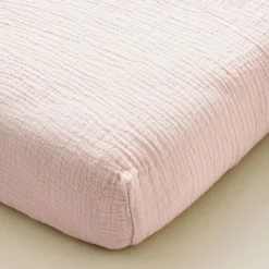 HOESLAKEN 60 X 120 CM | MOUSSELINE KATOEN | ROZE