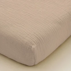 HOESLAKEN 90 X 200 CM | MOUSSELINE KATOEN | OUD ROZE