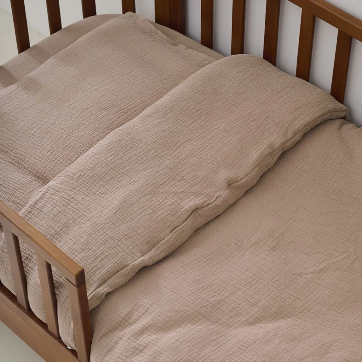 HOESLAKEN 90 X 200 CM | MOUSSELINE KATOEN | OUD ROZE