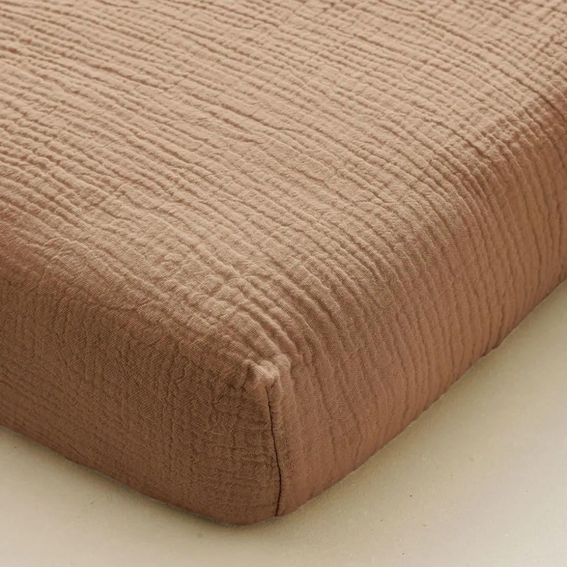 HOESLAKEN 40/45 x 90 cm MOUSSELINE | 100% BIOLOGISCH KATOEN | CARAMEL