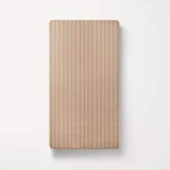 HOESLAKEN 90 X 200 CM u00abSTRIPEDu00bb | BEIGE EN CARAMEL