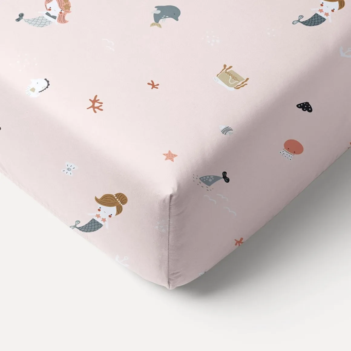HOESLAKEN 90x200 CM u00abMERMAIDSu00bb | LICHT OUDROZE