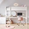 HOOGSLAPER MET BUREAU 200X90 u00abSOMMET IIu00bb | WIT