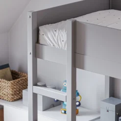 HOOGSLAPER MET BUREAU 200X90 u00abSOMMET IIu00bb | GRIJS