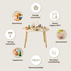 HOUTEN ACTIVITEITENTAFEL u00abFORu00caTu00bb | MEERKLEURIG