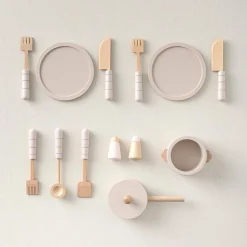 Houten Keukenset | 13-delig | Roze