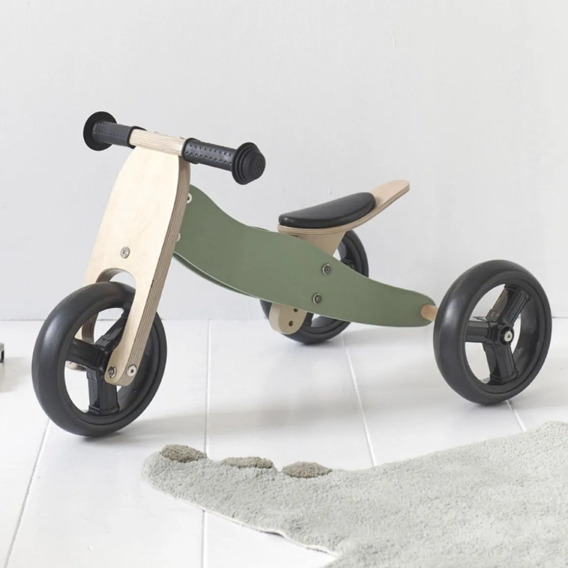 HOUTEN LOOPFIETS 1 JAAR | u00abBERLINu00bb | GROEN