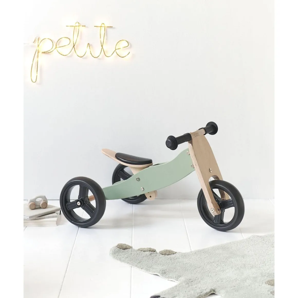 HOUTEN LOOPFIETS 1 JAAR | u00abBERLINu00bb | GROEN