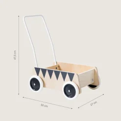 Houten loopwagen | u00abThu00e9u00e2tre du Soleilu00bb | u00abCircusu00bb | hout