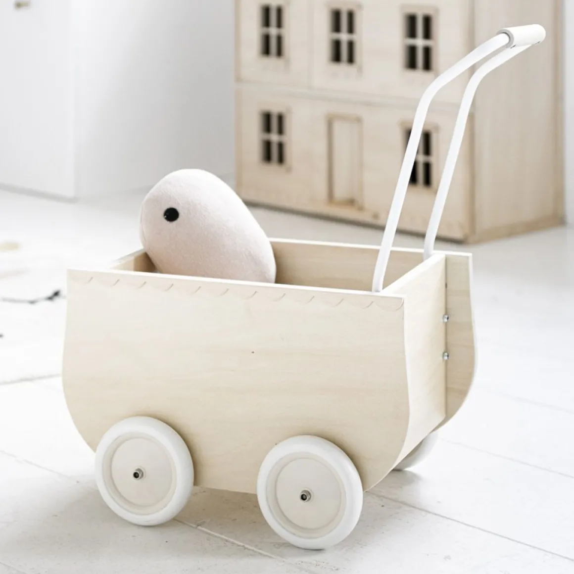 Houten Poppenwagen | Naturel | La Parisienne