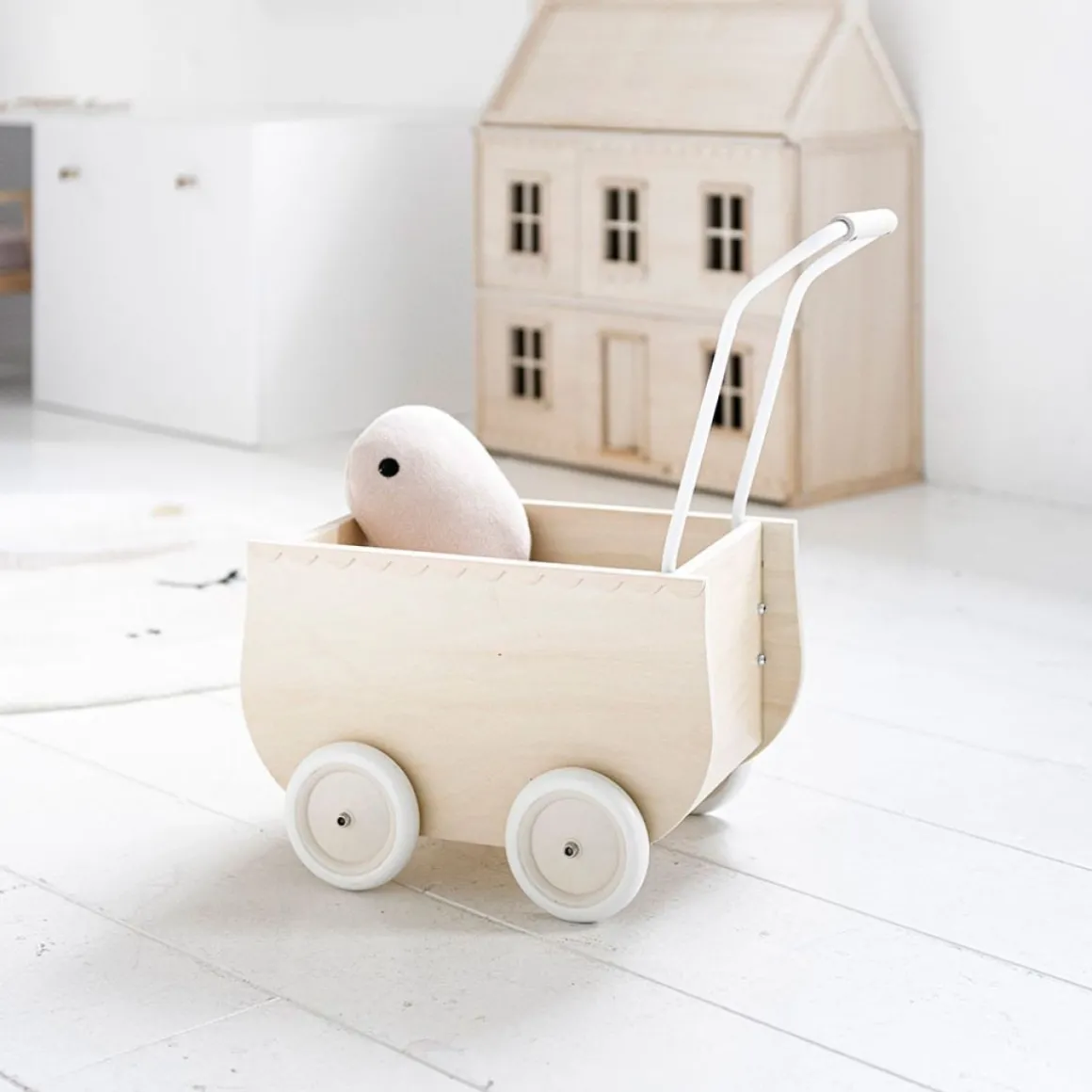 Houten Poppenwagen | Naturel | La Parisienne