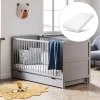 3 in 1 Meegroeibed Evolutif Laurent 0-4 jaar inclusief 10cm premuim matras | GRIJS