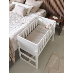 2-IN-1 CO SLEEPER / AANSCHUIFBEDJE u00abNUAGEu00bb | WIT