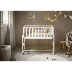 2-IN-1 CO SLEEPER / AANSCHUIFBEDJE u00abNUAGEu00bb | WIT