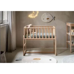 2-IN-1 CO-SLEEPER / AANSCHUIFBEDJE u00abNUAGEu00bb | NATUREL