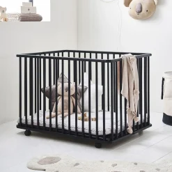 Inklapbare Baby Box u00abPanthereu00bb 100x75 | Zwart