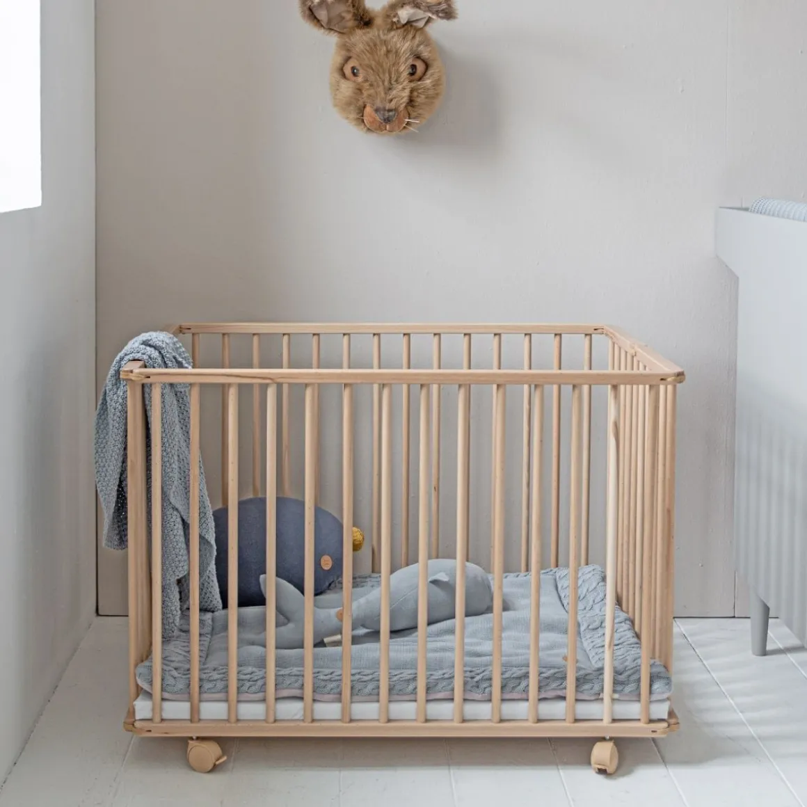 Inklapbare Baby Box u00abTigreu00bb 100x75 | Naturel