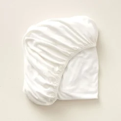 Jersey hoeslaken BIOLOGISCH KATOEN - wit | 80 x 160 cm