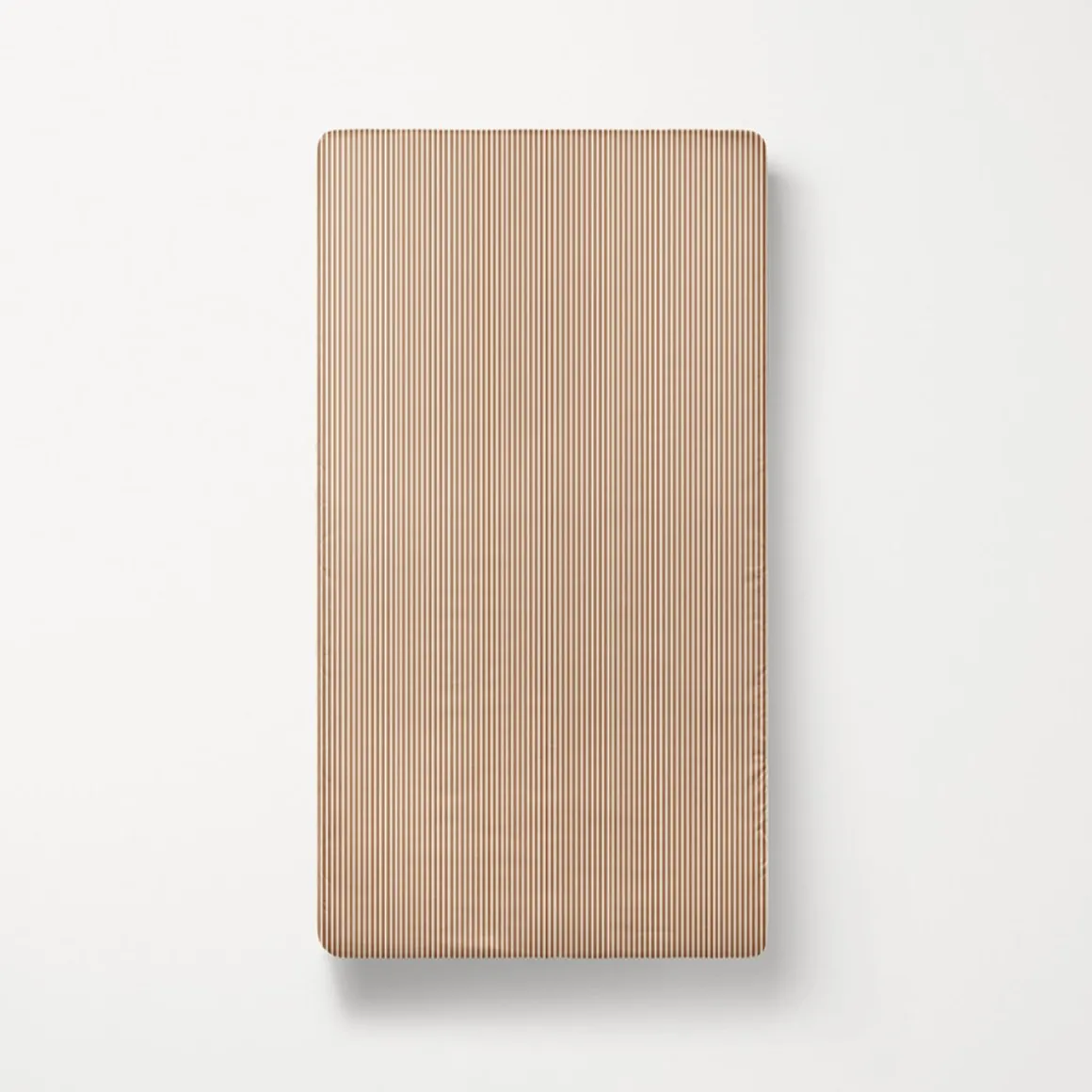 JUNIORBED HOESLAKEN 80 X 160 CM u00abSTRIPEDu00bb | BEIGE EN CARAMEL