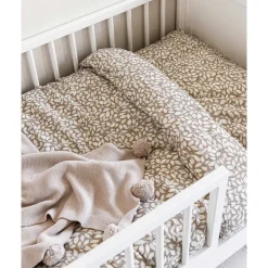 Kinder dekbedovertrekset u00abSorbieru00bb 120x150cm, incl. kussenhoes | GOTS | Latte macchiato