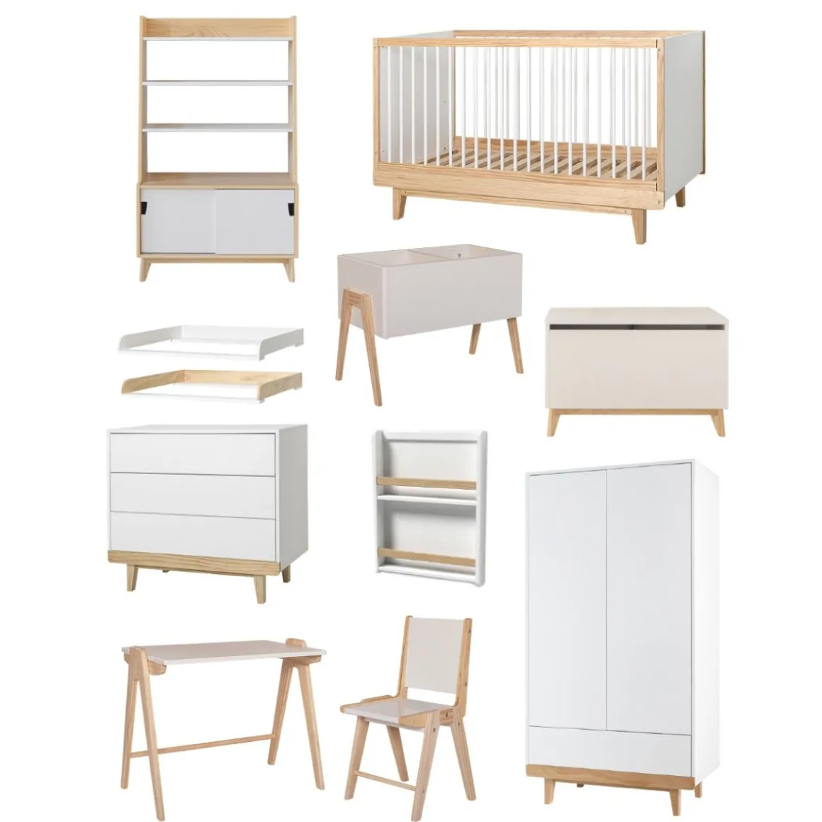 Kinderkast met lade wit | u00abCeriseu00bb