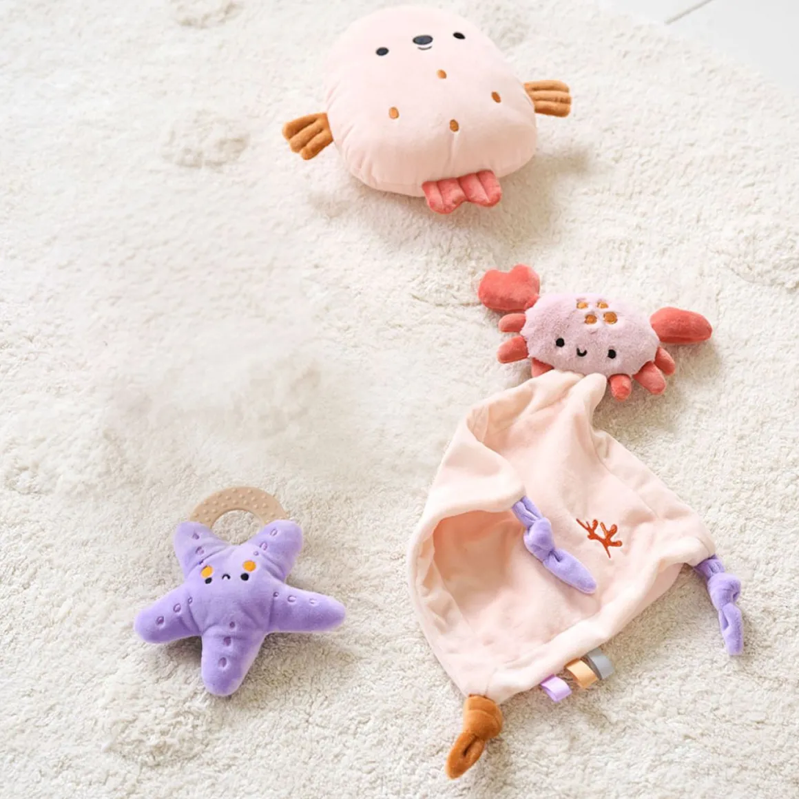 KRAAMCADEAU SET u00abOCu00c9ANu00bb | 3-DELIGE SET | PEACH