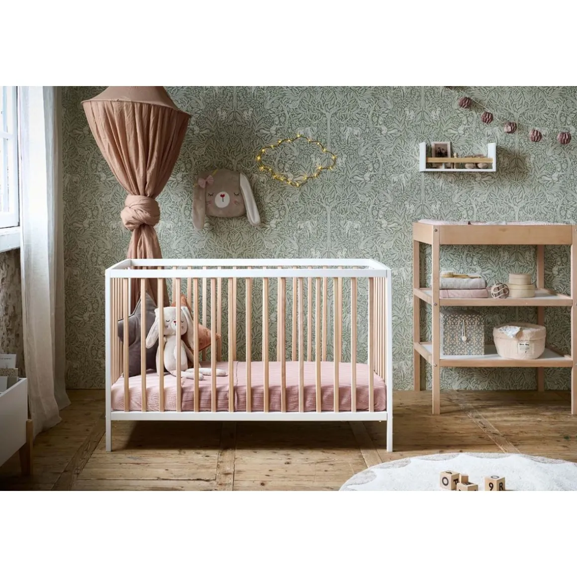 LEDIKANT u00abHETREu00bb | 60 X 120 CM | WIT EN NATUREL