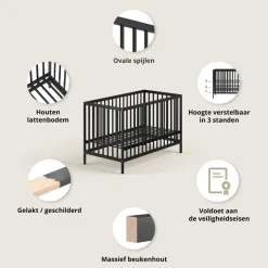 LEDIKANT u00abHETREu00bb | 60 X 120 CM | ZWART