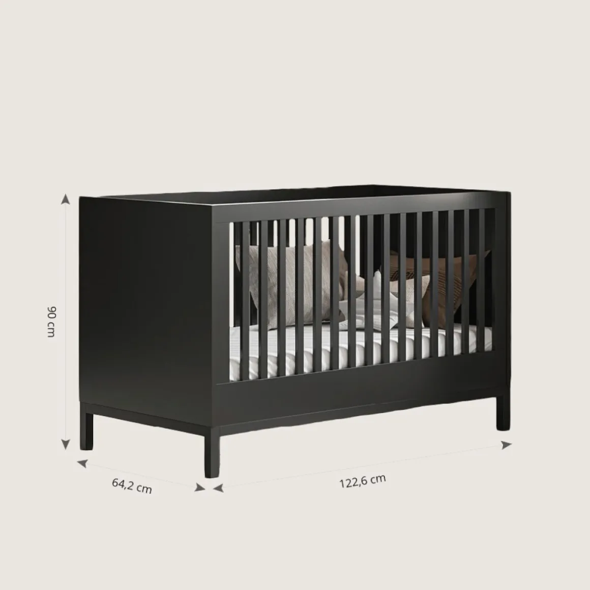 LEDIKANT u00abSOIEu00bb | 60 X 120 CM | ZWART