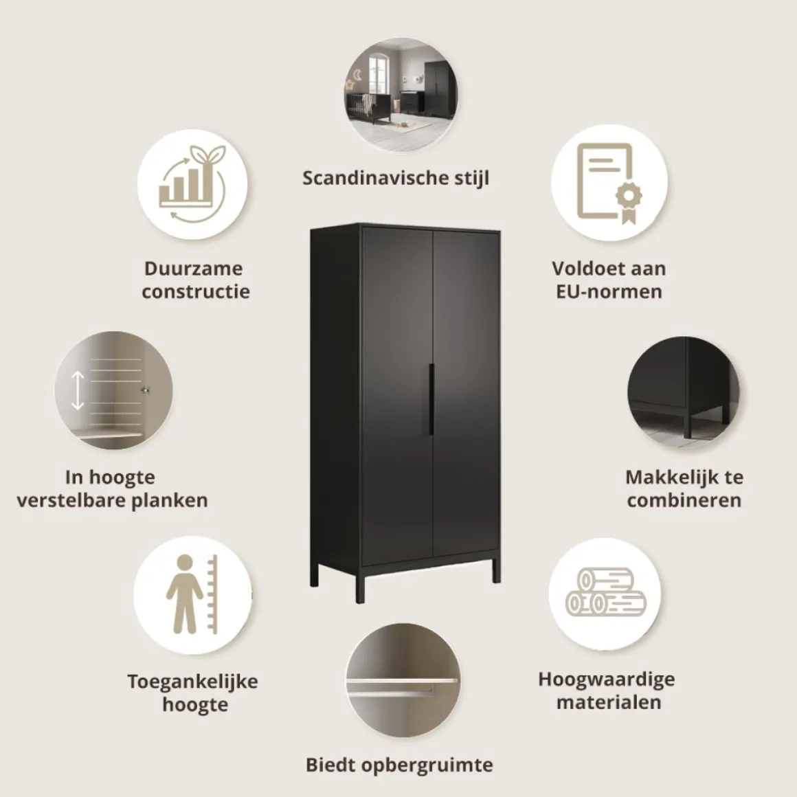 LEDIKANT u00abSOIEu00bb | 60 X 120 CM | ZWART