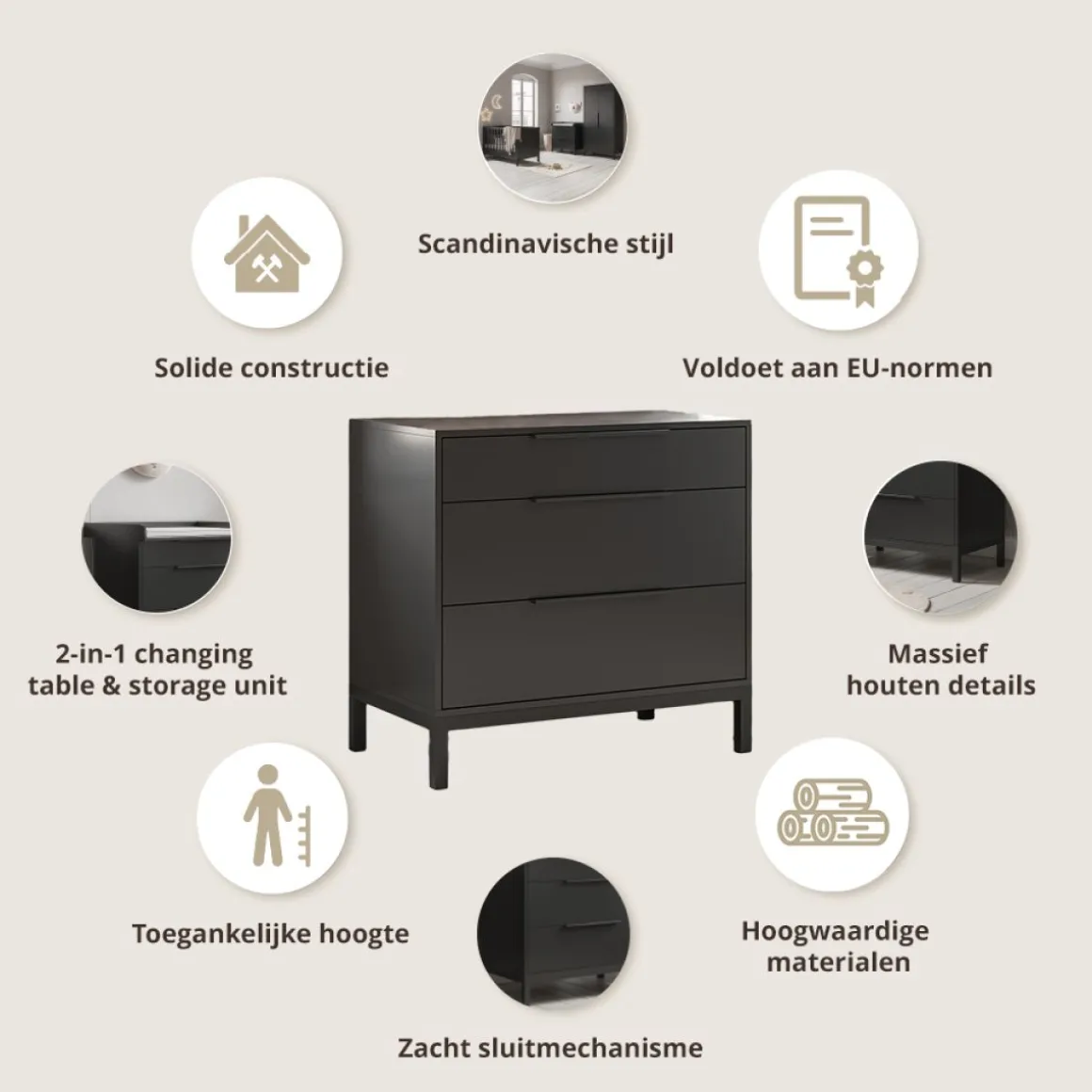LEDIKANT u00abSOIEu00bb | 60 X 120 CM | ZWART