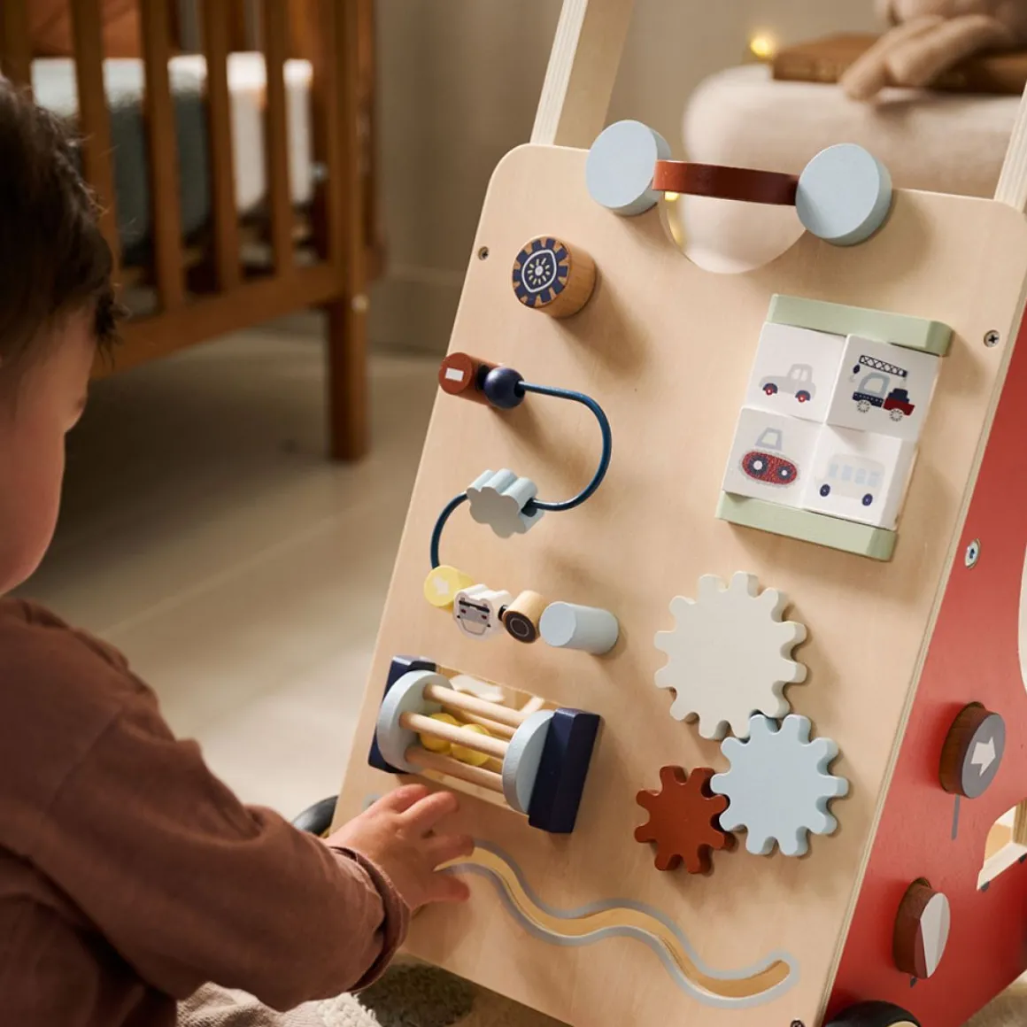 LOOPWAGEN BABY - HOUTEN LOOPWAGEN u00abVROUMu00bb | ROOD