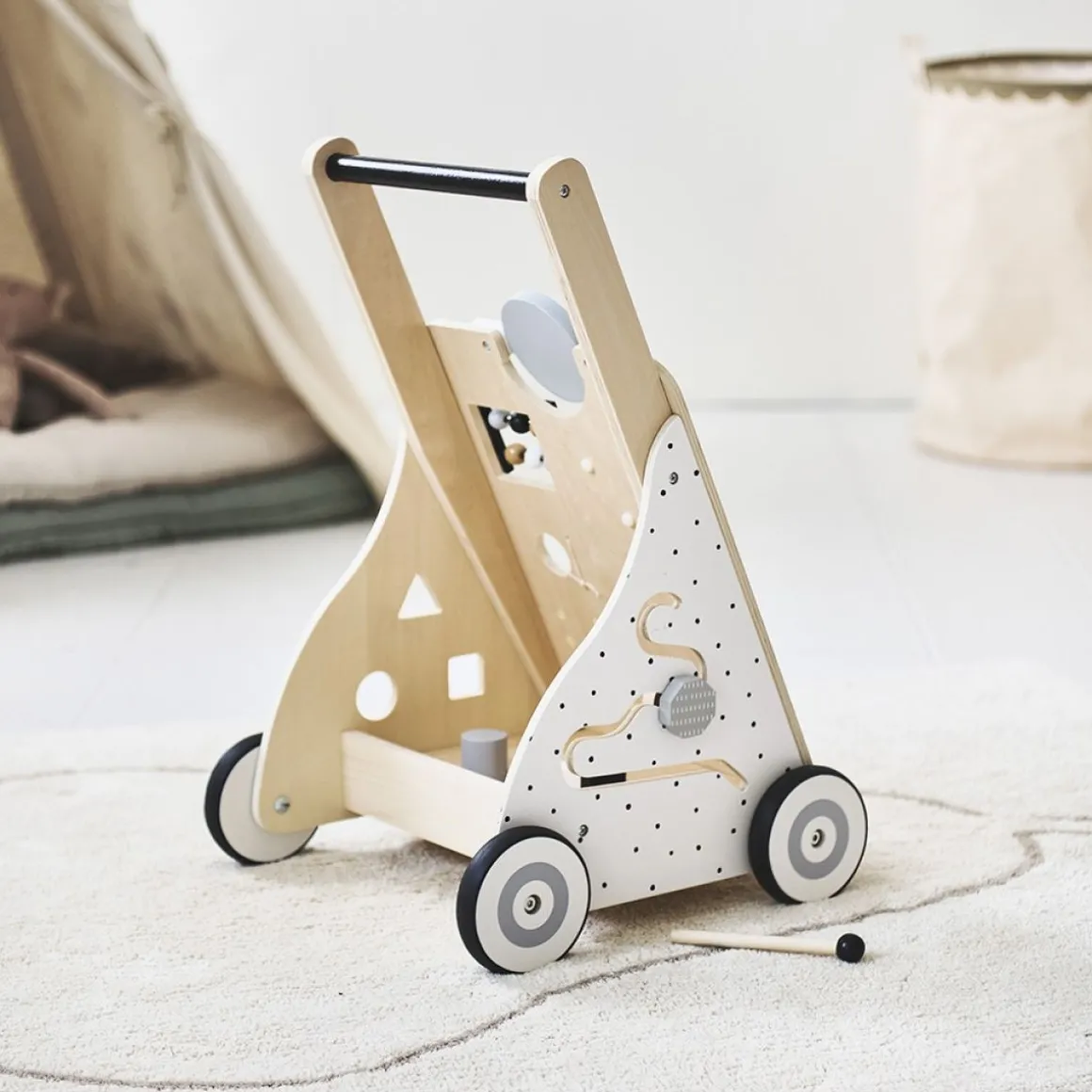 Loopwagen baby - Houten loopwagen | Naturel