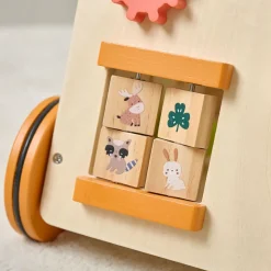 LOOPWAGEN BABY - HOUTEN LOOPWAGEN u00abFORu00caTu00bb | MEERKLEURIG