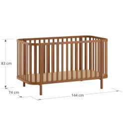 MEEGROEIBED OVAAL u00abCOCOONu00bb | 70 X 140 CM | WALNOOT