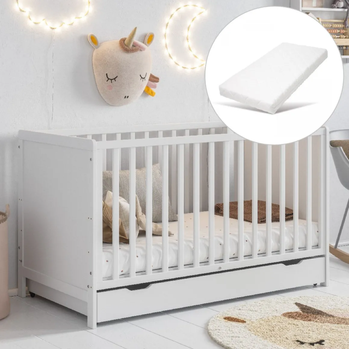 MEEGROEIBED u00abNUAGEu00bb | 140x70 CM | WIT