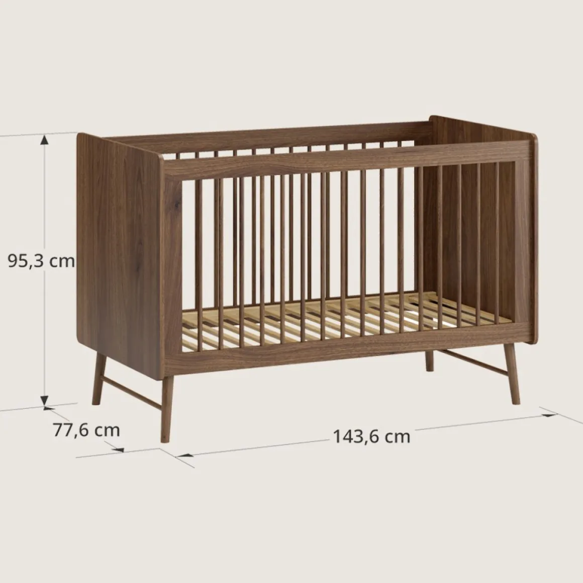 MEEGROEIBED u00abROSEAUu00bb | 70 X 140 CM | WALNOOT