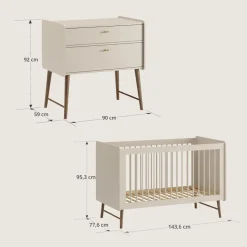 MEEGROEIBED u00abROSEAUu00bb | 70 X 140 CM | OATMEAL