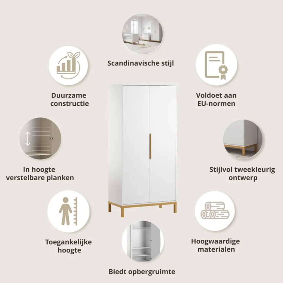 MEEGROEIBED u00abSOIEu00bb | 140X70 CM | WIT