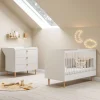 Meegroeibed 140x70cm u00abu00c9TOILEu00bb | Wit