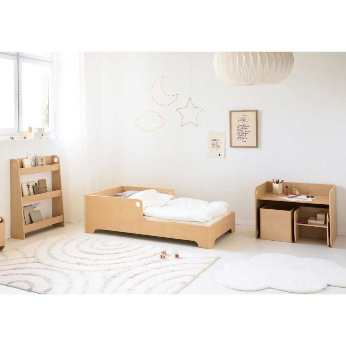 MONTESSORI BOEKENKAST u00abELLIPSEu00bb | NATUREL