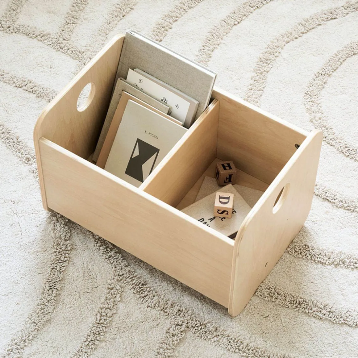 MONTESSORI HOUTEN SPEELGOEDKIST u00abELLIPSEu00bb | NATUREL