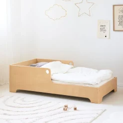 MONTESSORI VLOERBED u00abELLIPSEu00bb | 70 X 140 CM | NATUREL