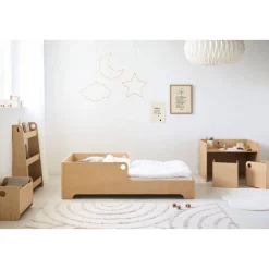 MONTESSORI VLOERBED u00abELLIPSEu00bb | 70 X 140 CM | NATUREL