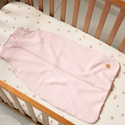 MOUWLOZE MOUSSELINE BABY SLAAPZAK | ROZE | 90 CM | 6-18 MAANDEN