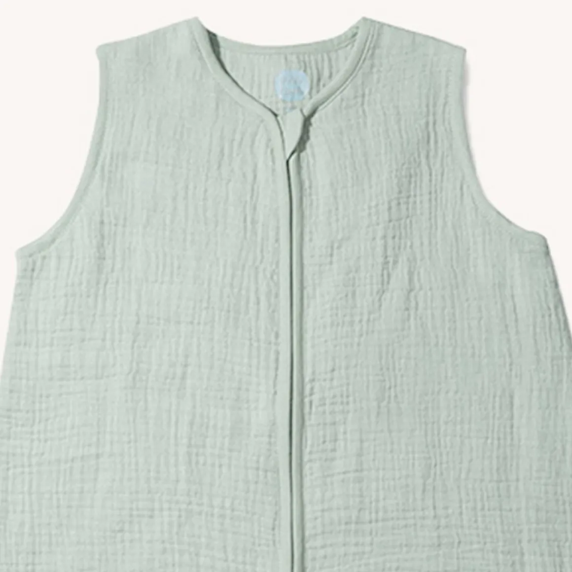 MOUWLOZE MOUSSELINE BABY SLAAPZAK | GROEN | 70 CM | 3-6 MAANDEN
